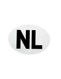 NL Sticker wit ovaal
